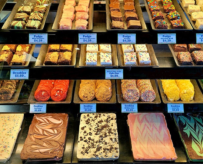 display of candies